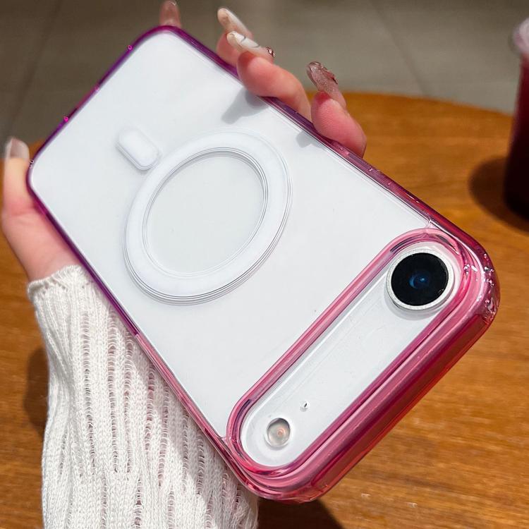For iPhone Air Contrast Color Gradient Transparent MagSafe Phone Case
