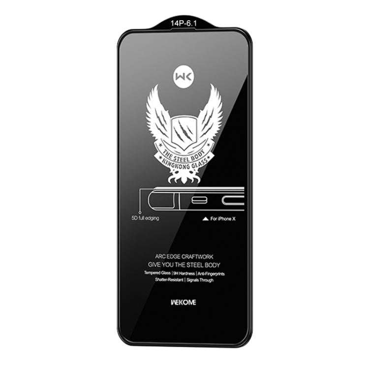 For iPhone 14 Pro WK WTP-012 KinKong 0.25mm 9H 4D Curved Privacy Tempered Glass Film