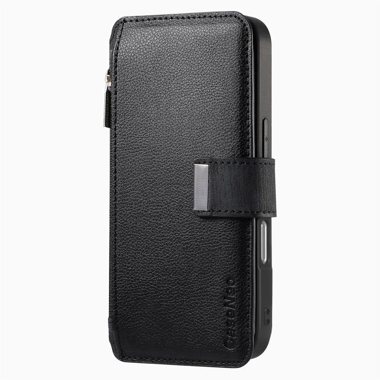 For iPhone 16 Pro Max CaseNeo MagSafe RFID Anti-theft Zipper Wallet Retro Leather Phone Case