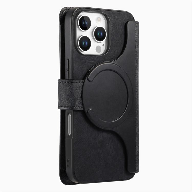 For iPhone 16 Pro Max CaseNeo MagSafe RFID Anti-theft Zipper Wallet Retro Leather Phone Case