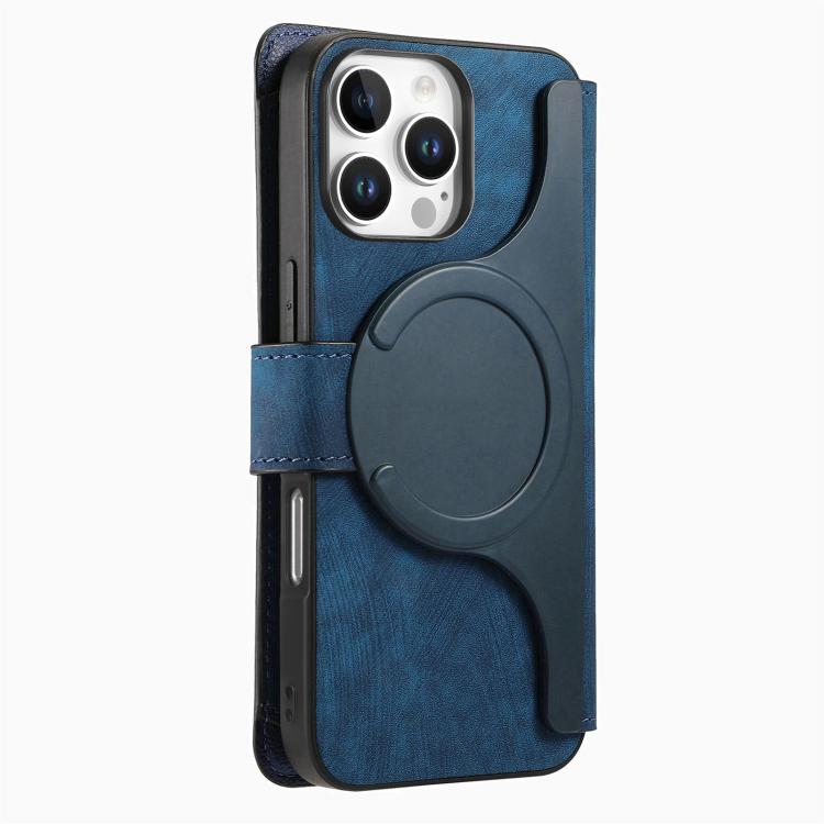 For iPhone 16 Pro Max CaseNeo MagSafe RFID Anti-theft Zipper Wallet Retro Leather Phone Case