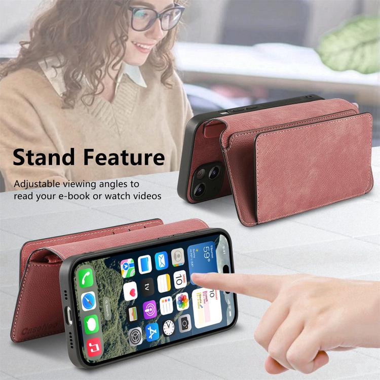 For iPhone 16 Pro Max CaseNeo MagSafe RFID Anti-theft Zipper Wallet Retro Leather Phone Case