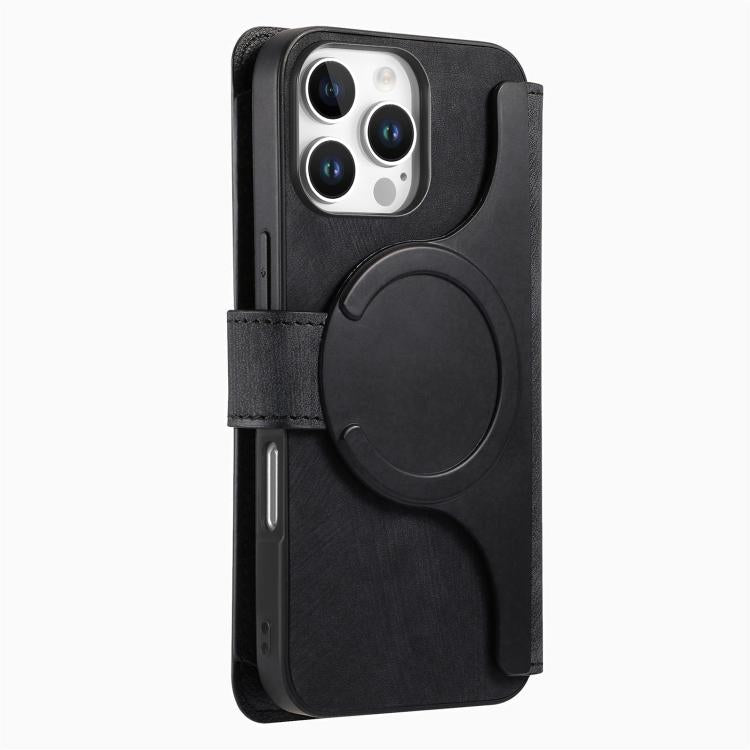 For iPhone 15 Pro Max CaseNeo MagSafe RFID Anti-theft Zipper Wallet Retro Leather Phone Case