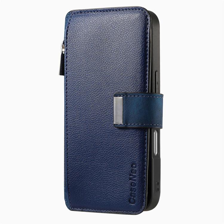 For iPhone 15 Pro Max CaseNeo MagSafe RFID Anti-theft Zipper Wallet Retro Leather Phone Case