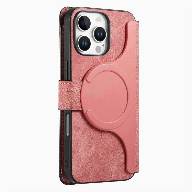 For iPhone 15 Pro Max CaseNeo MagSafe RFID Anti-theft Zipper Wallet Retro Leather Phone Case