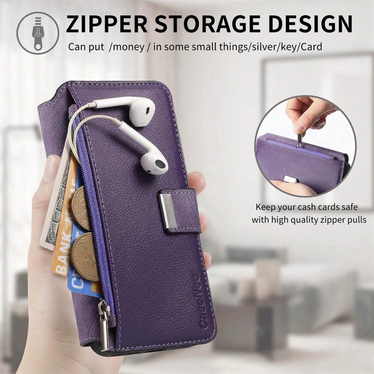 For iPhone 15 Pro CaseNeo MagSafe RFID Anti-theft Zipper Wallet Retro Leather Phone Case