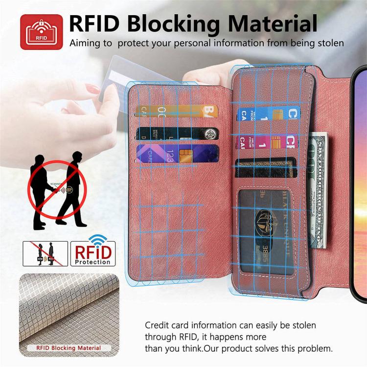 For iPhone 15 Plus CaseNeo MagSafe RFID Anti-theft Zipper Wallet Retro Leather Phone Case