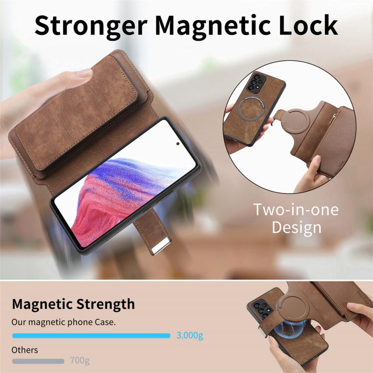 For Huawei nova 13 Pro CaseNeo MagSafe RFID Anti-theft Zipper Wallet Retro Leather Phone Case