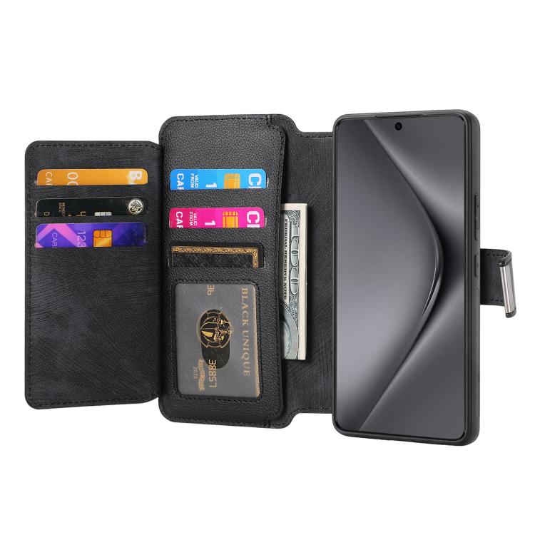 For Huawei Pura 70 Ultra CaseNeo MagSafe RFID Anti-theft Zipper Wallet Retro Leather Phone Case
