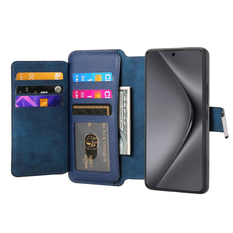 For Huawei Pura 70 Ultra CaseNeo MagSafe RFID Anti-theft Zipper Wallet Retro Leather Phone Case