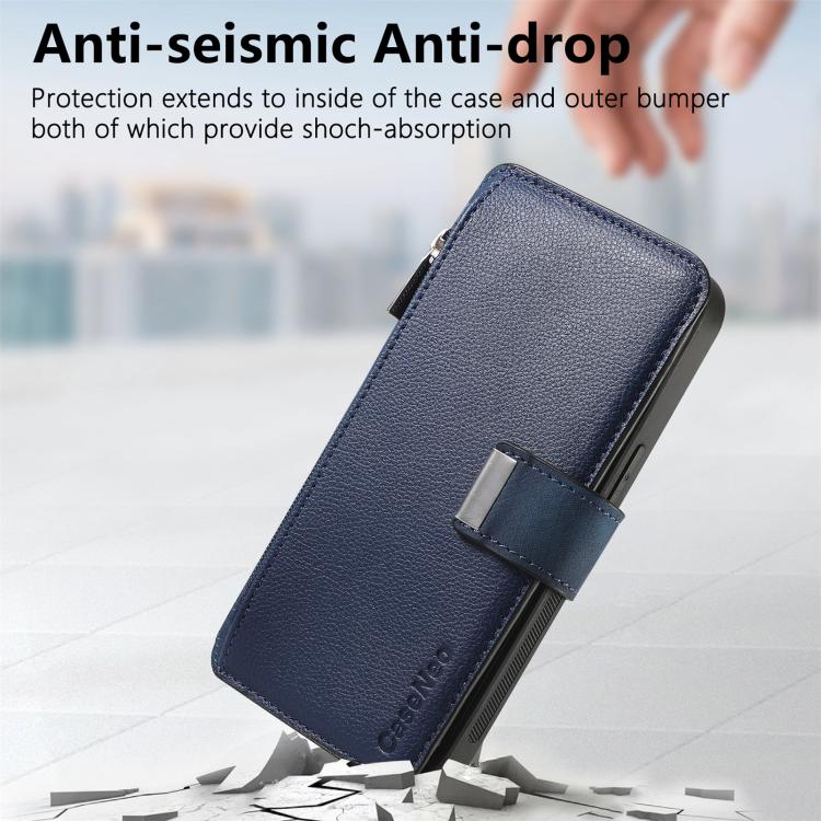 For Huawei Pura 70 Ultra CaseNeo MagSafe RFID Anti-theft Zipper Wallet Retro Leather Phone Case