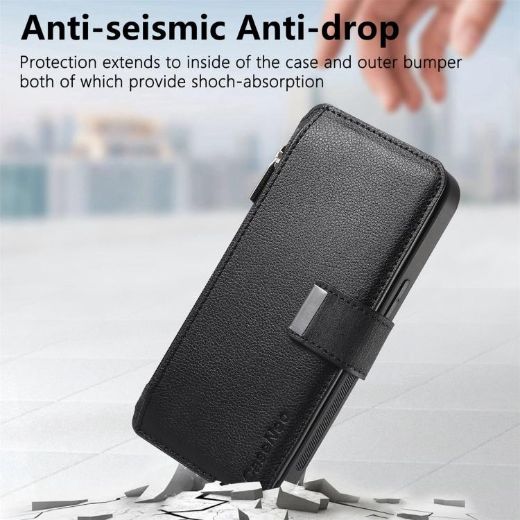 For Huawei nova 14 CaseNeo MagSafe RFID Anti-theft Zipper Wallet Retro Leather Phone Case