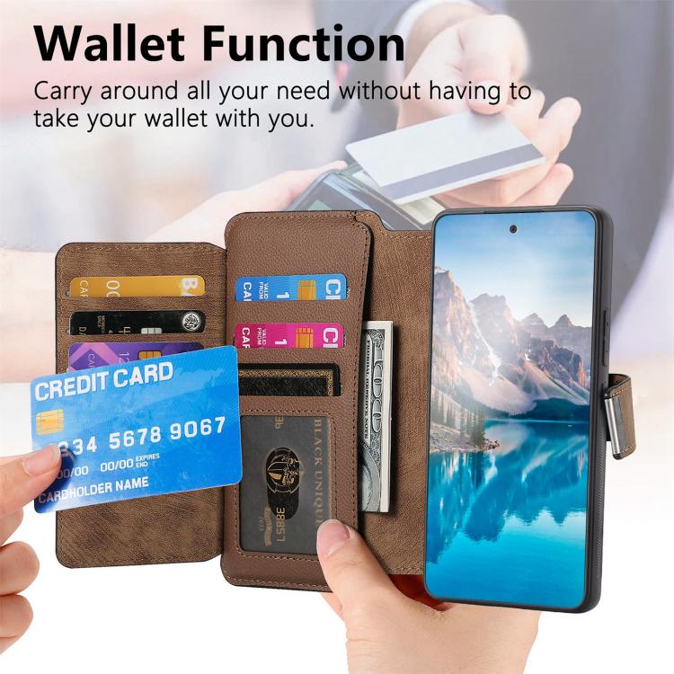 For Huawei nova 14 CaseNeo MagSafe RFID Anti-theft Zipper Wallet Retro Leather Phone Case