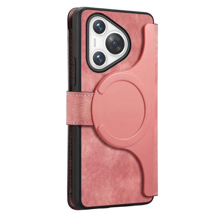 For Huawei Pura 70 CaseNeo MagSafe RFID Anti-theft Zipper Wallet Retro Leather Phone Case