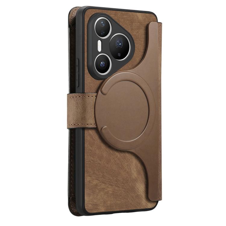 For Huawei Pura 80 Pro / 80 Pro+ 5G CaseNeo MagSafe RFID Anti-theft Zipper Wallet Retro Leather Phone Case