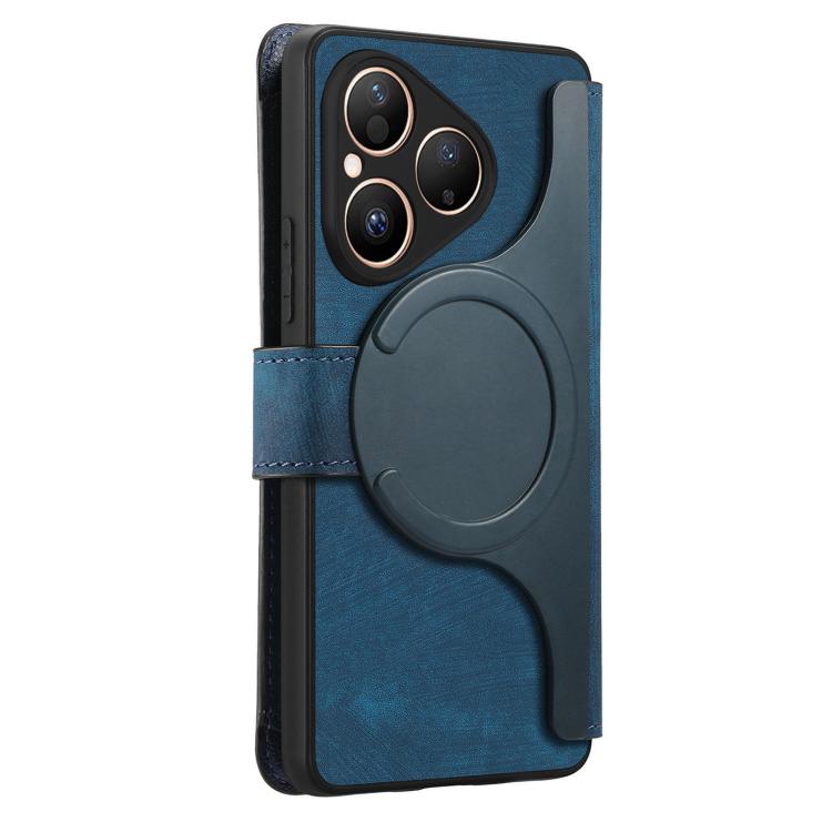 For Huawei Pura 80 5G CaseNeo MagSafe RFID Anti-theft Zipper Wallet Retro Leather Phone Case