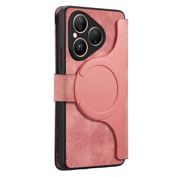 For Huawei Pura 80 5G CaseNeo MagSafe RFID Anti-theft Zipper Wallet Retro Leather Phone Case