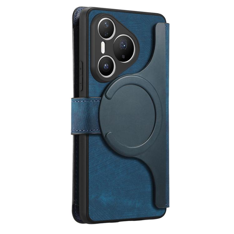 For Huawei Pura 80 Ultra 5G CaseNeo MagSafe RFID Anti-theft Zipper Wallet Retro Leather Phone Case