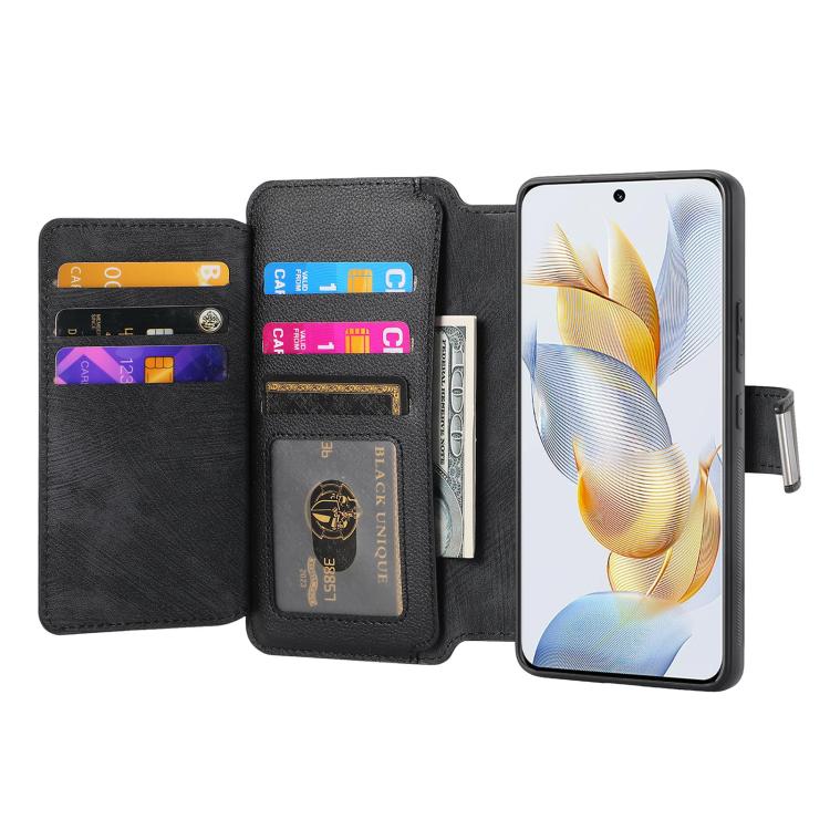 For Honor 90 CaseNeo MagSafe RFID Anti-theft Zipper Wallet Retro Leather Phone Case