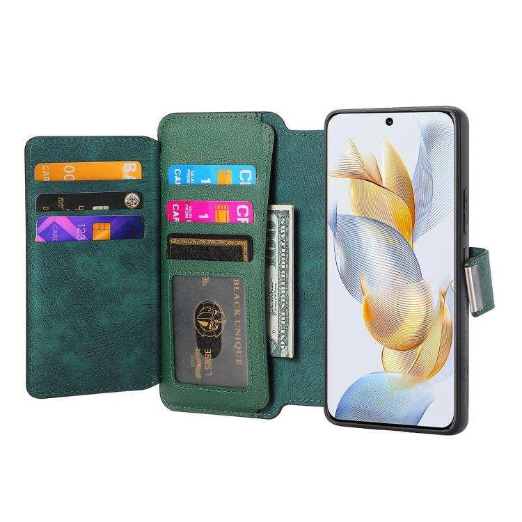 For Honor 90 CaseNeo MagSafe RFID Anti-theft Zipper Wallet Retro Leather Phone Case