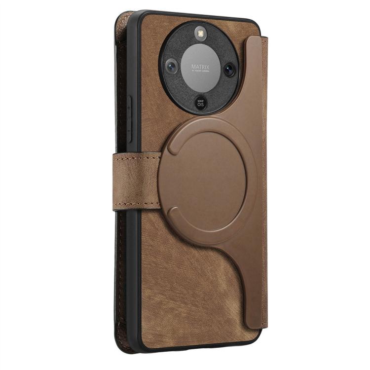 For Honor X70 5G CaseNeo MagSafe RFID Anti-theft Zipper Wallet Retro Leather Phone Case