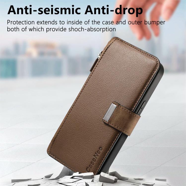 For Honor 400 Smart 4G / 5G CaseNeo MagSafe RFID Anti-theft Zipper Wallet Retro Leather Phone Case