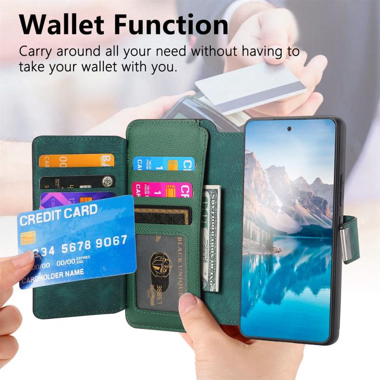 For Honor 400 Smart 4G / 5G CaseNeo MagSafe RFID Anti-theft Zipper Wallet Retro Leather Phone Case