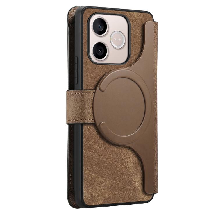 For Honor 600 Lite Global CaseNeo MagSafe RFID Anti-theft Zipper Wallet Retro Leather Phone Case