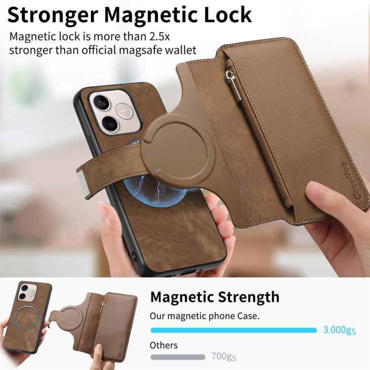 For Honor 600 Lite Global CaseNeo MagSafe RFID Anti-theft Zipper Wallet Retro Leather Phone Case