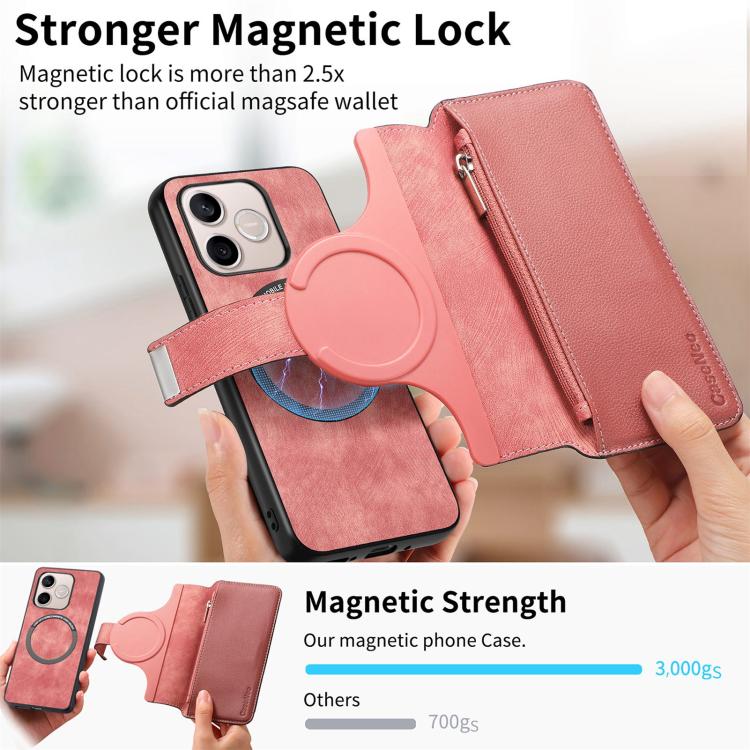 For Honor 600 Lite Global CaseNeo MagSafe RFID Anti-theft Zipper Wallet Retro Leather Phone Case