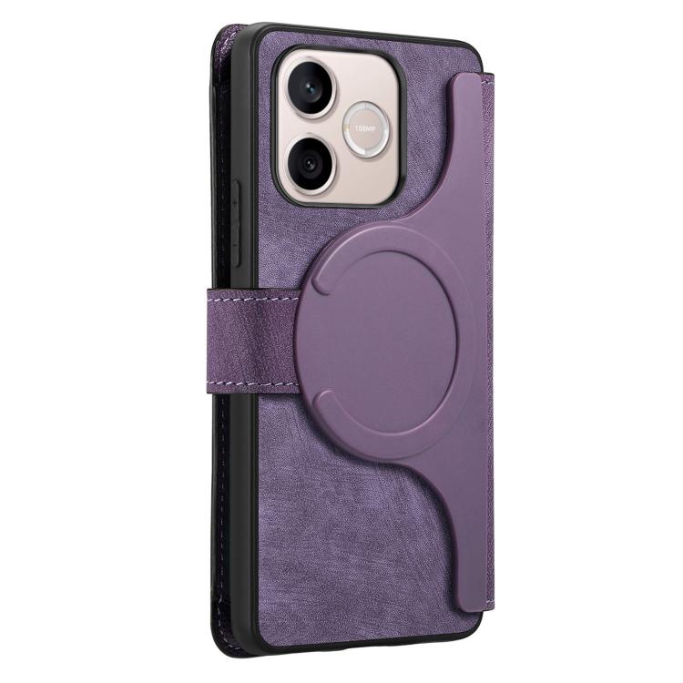 For Honor 600 Lite Global CaseNeo MagSafe RFID Anti-theft Zipper Wallet Retro Leather Phone Case