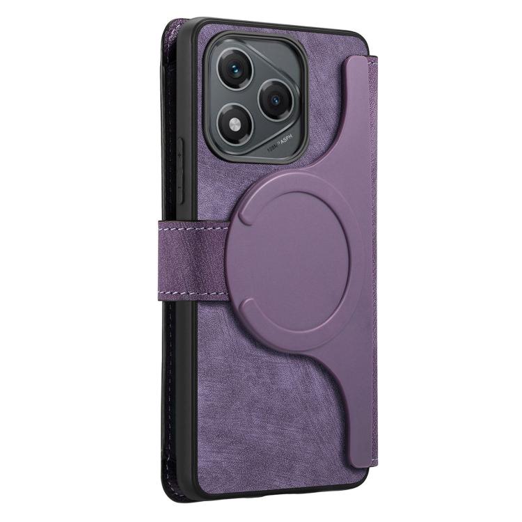 For Honor 400 Lite Global CaseNeo MagSafe RFID Anti-theft Zipper Wallet Retro Leather Phone Case