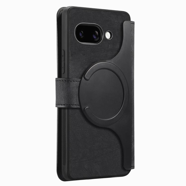 For Google Pixel 9a CaseNeo MagSafe RFID Anti-theft Retro Leather Phone Case