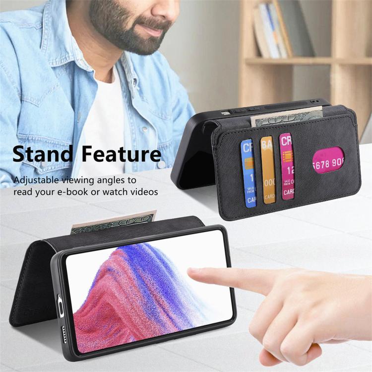 For Google Pixel 9a CaseNeo MagSafe RFID Anti-theft Retro Leather Phone Case