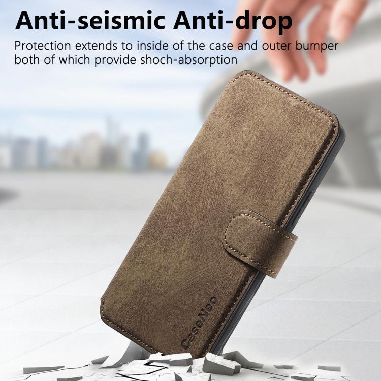 For Google Pixel 9a CaseNeo MagSafe RFID Anti-theft Retro Leather Phone Case