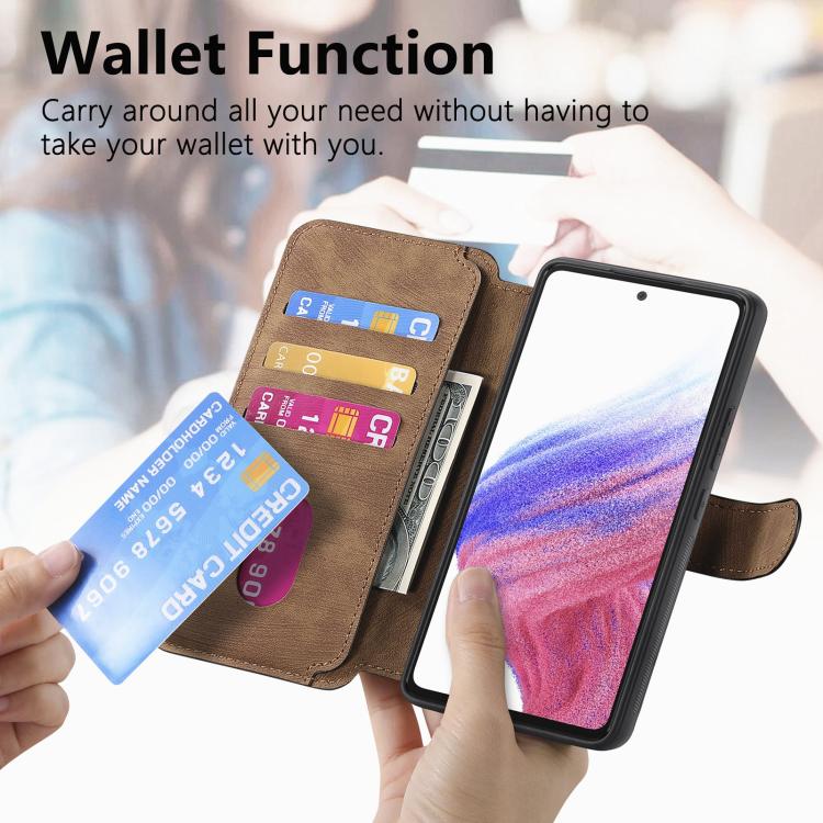 For Google Pixel 9a CaseNeo MagSafe RFID Anti-theft Retro Leather Phone Case