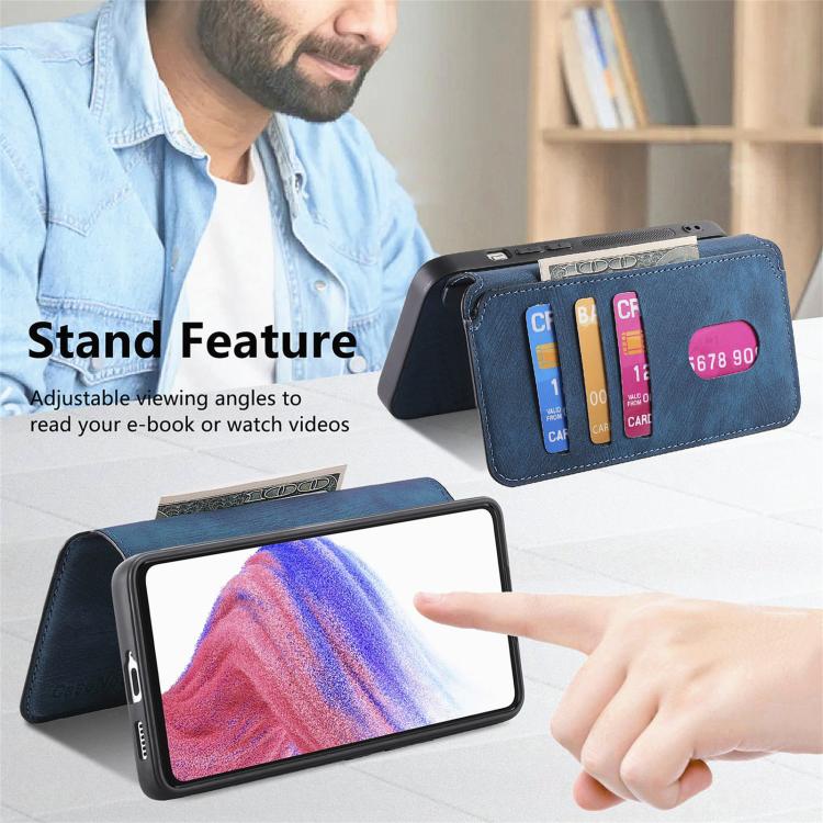 For Google Pixel 9a CaseNeo MagSafe RFID Anti-theft Retro Leather Phone Case