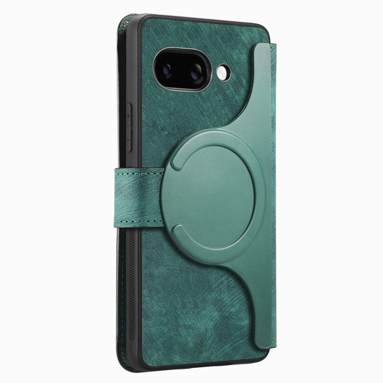 For Google Pixel 9a CaseNeo MagSafe RFID Anti-theft Retro Leather Phone Case