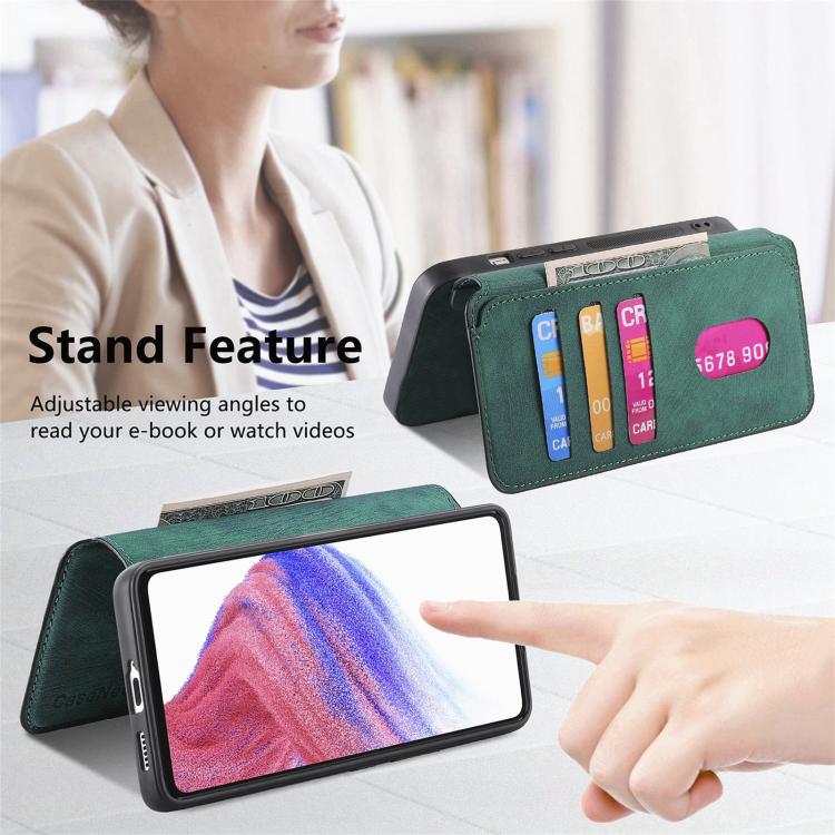 For Google Pixel 9a CaseNeo MagSafe RFID Anti-theft Retro Leather Phone Case