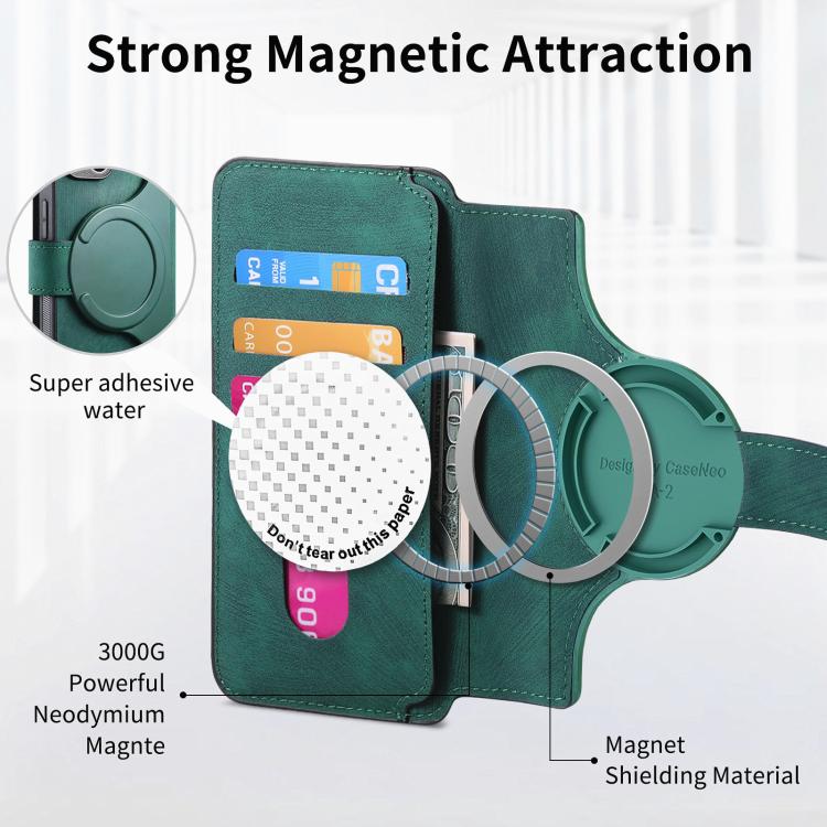 For Google Pixel 9a CaseNeo MagSafe RFID Anti-theft Retro Leather Phone Case