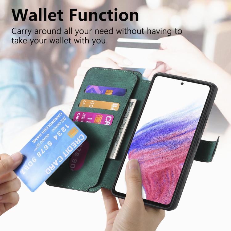 For Google Pixel 9a CaseNeo MagSafe RFID Anti-theft Retro Leather Phone Case