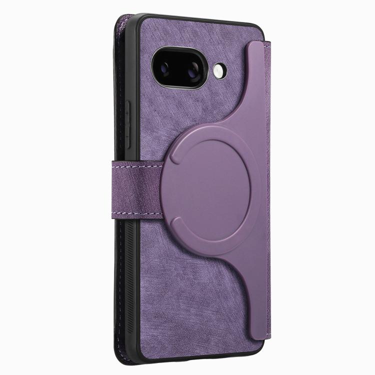 For Google Pixel 9a CaseNeo MagSafe RFID Anti-theft Retro Leather Phone Case