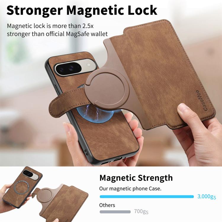 For Google Pixel 10 / 10 Pro / 9 / 9 Pro CaseNeo MagSafe RFID Anti-theft Retro Leather Phone Case