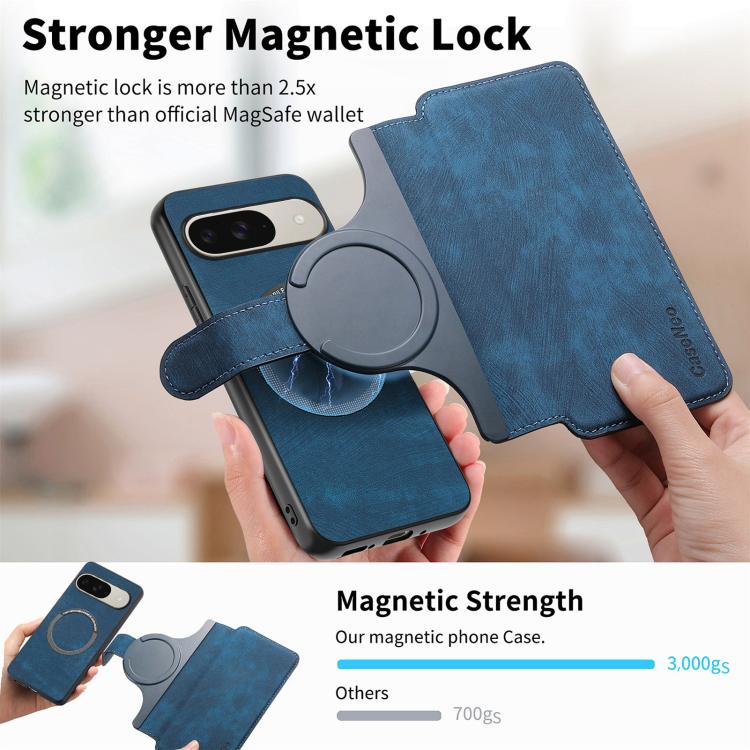 For Google Pixel 10 / 10 Pro / 9 / 9 Pro CaseNeo MagSafe RFID Anti-theft Retro Leather Phone Case