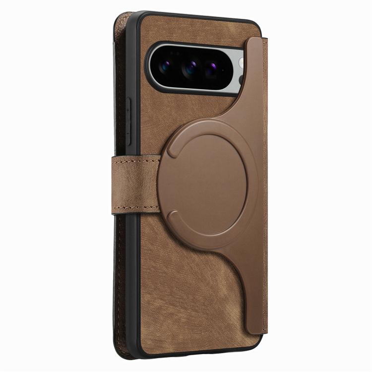 For Google Pixel 10 Pro XL / 9 Pro XL CaseNeo MagSafe RFID Anti-theft Retro Leather Phone Case