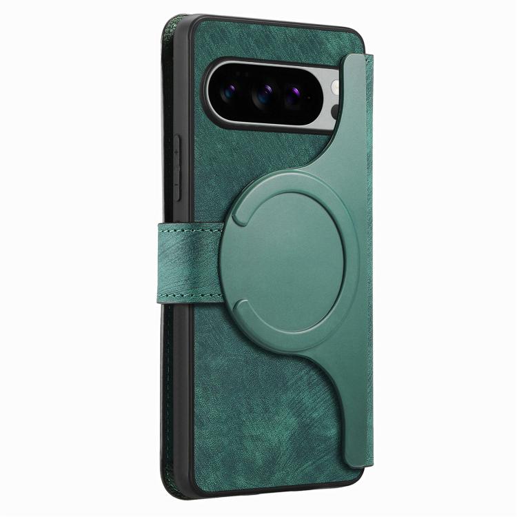 For Google Pixel 10 Pro XL / 9 Pro XL CaseNeo MagSafe RFID Anti-theft Retro Leather Phone Case
