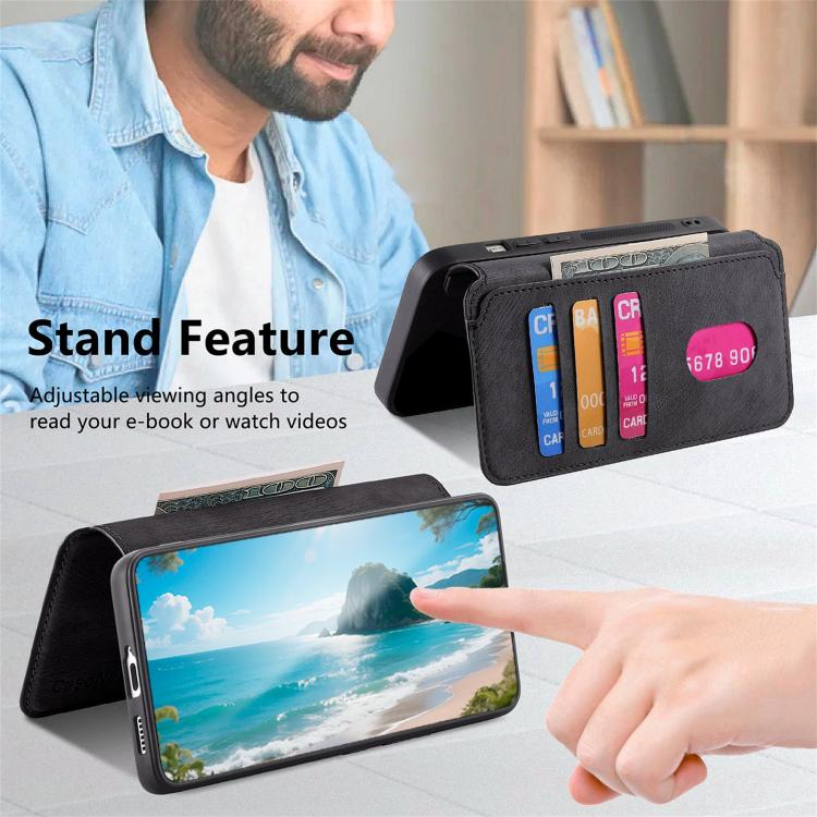 For Google Pixel 10a CaseNeo MagSafe RFID Anti-theft Retro Leather Phone Case
