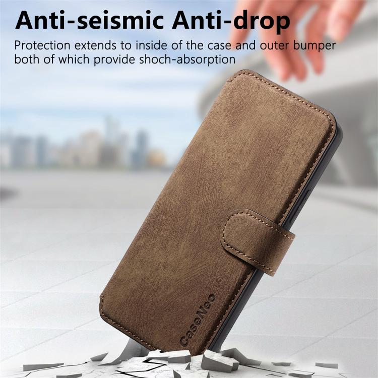 For Google Pixel 10a CaseNeo MagSafe RFID Anti-theft Retro Leather Phone Case