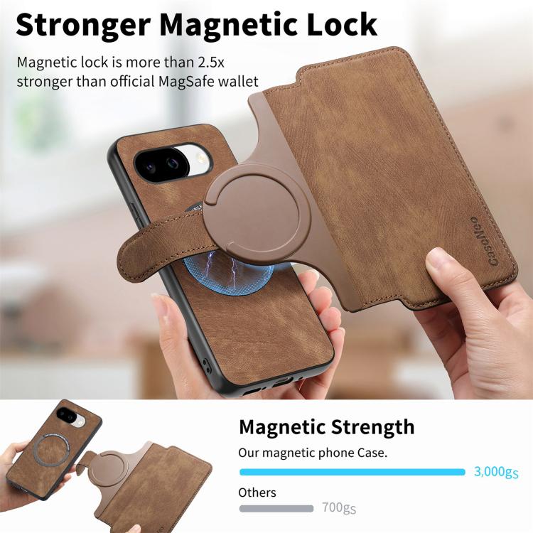 For Google Pixel 10a CaseNeo MagSafe RFID Anti-theft Retro Leather Phone Case