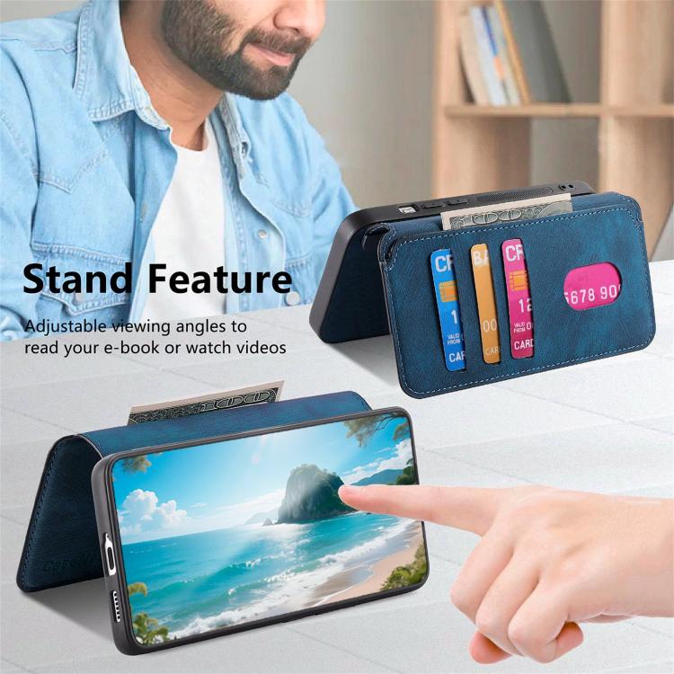 For Google Pixel 10a CaseNeo MagSafe RFID Anti-theft Retro Leather Phone Case